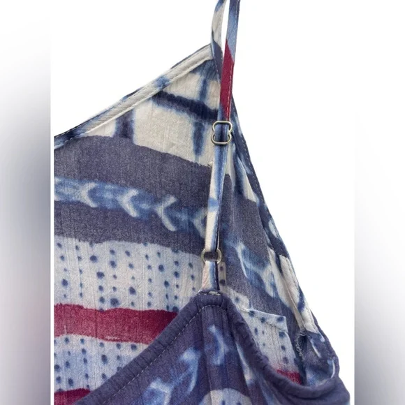 LOFT Beach Tie Dye Sundress Swim Cover Up Boho Flowy Resort Dress Size 4 🏝️ - Picture 7 of 7